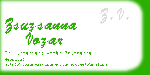 zsuzsanna vozar business card